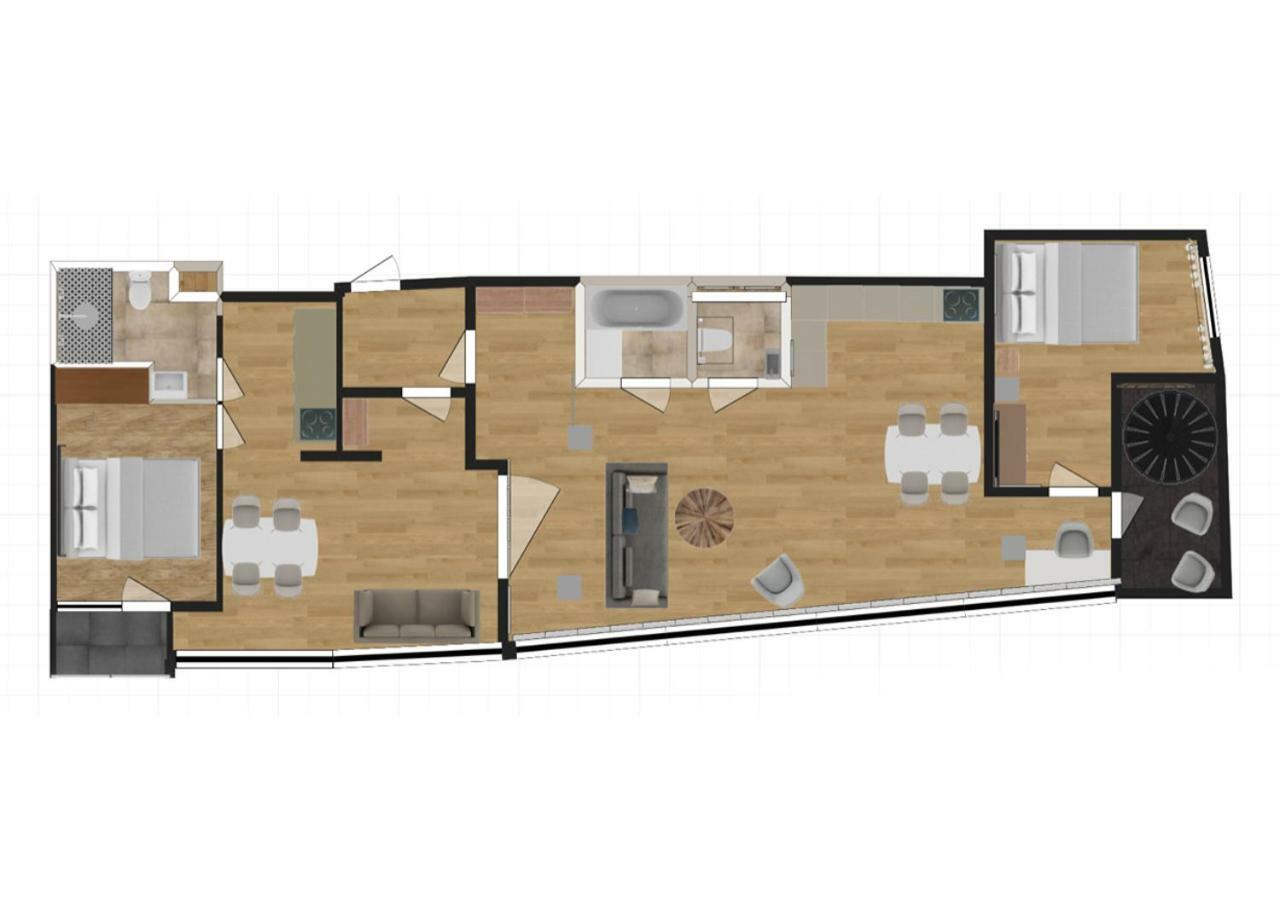 Central Lootsi Penthouse Tallinn Bagian luar foto